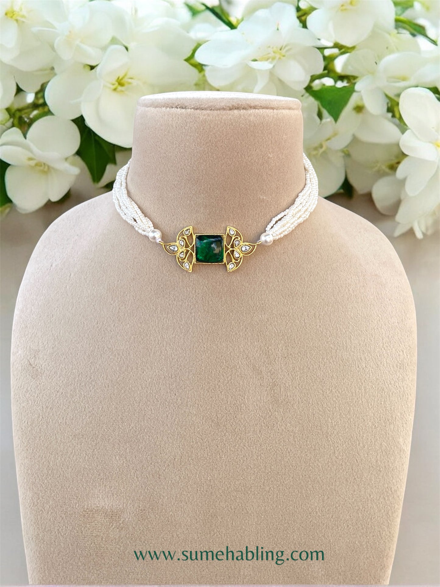 HIMA GREEN NECKLACE SET