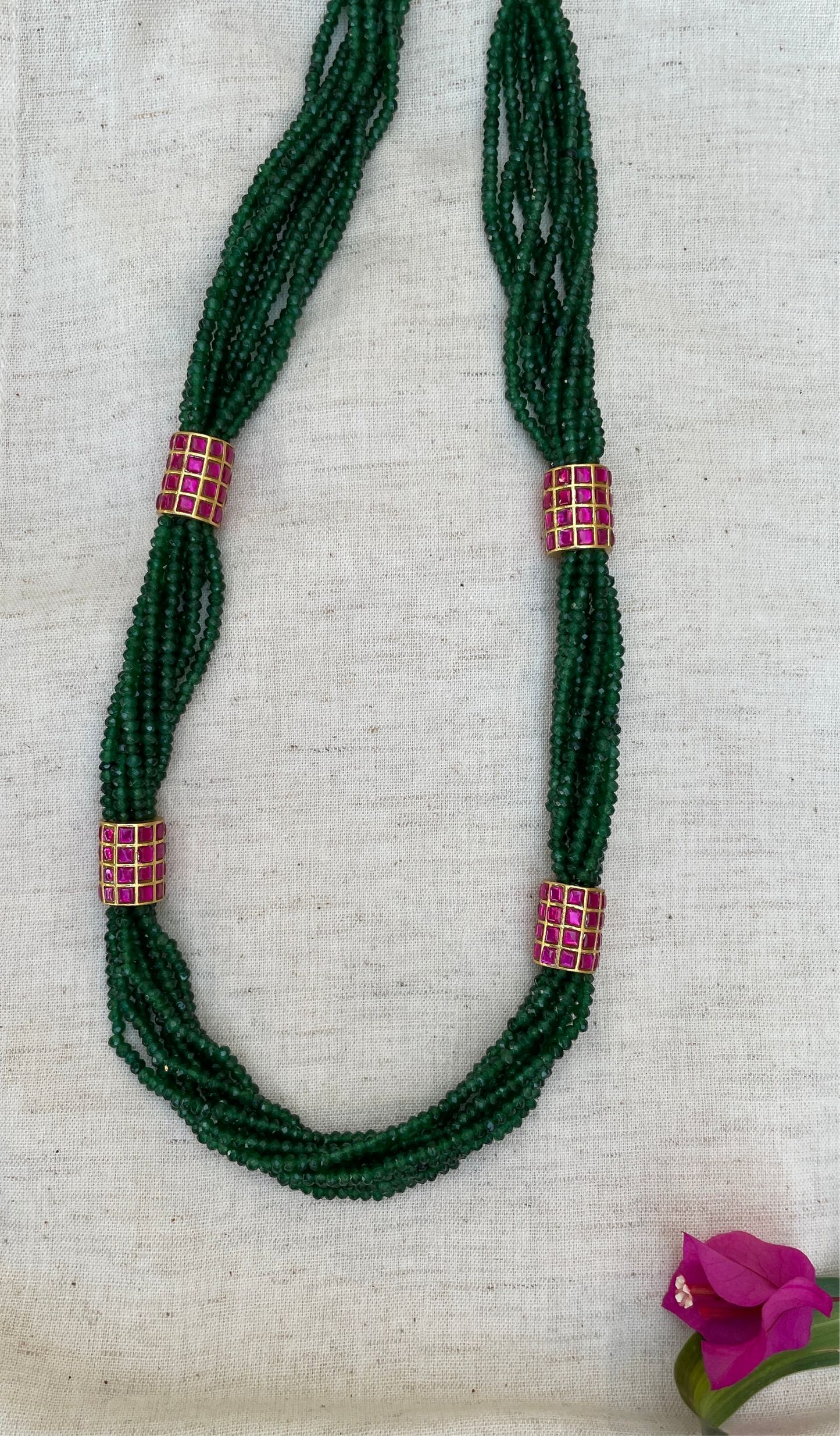 Aeva Green Long Necklace