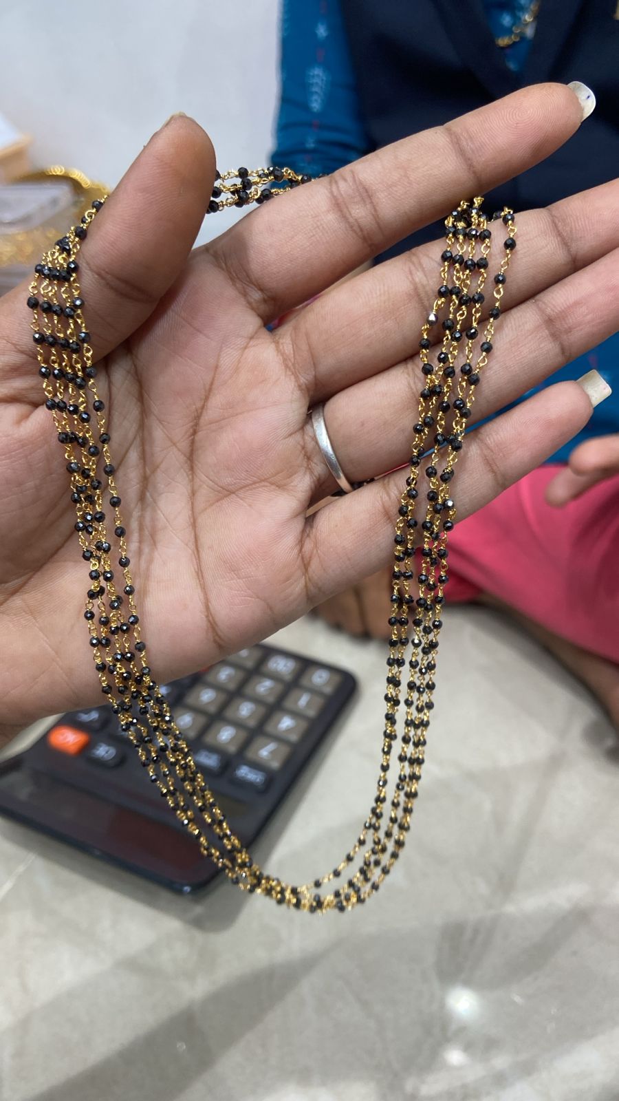 Mangalsutra Black bead-5 line