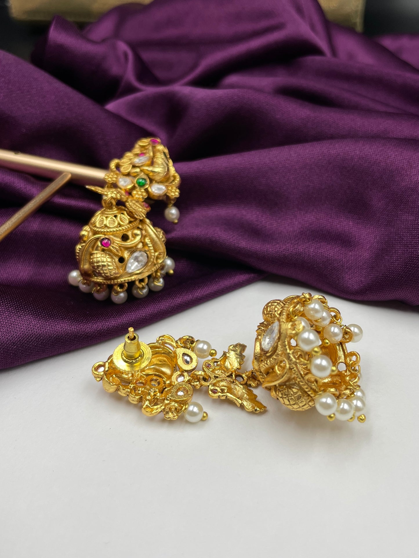 KIRISHA POLKI JHUMKI EARRING