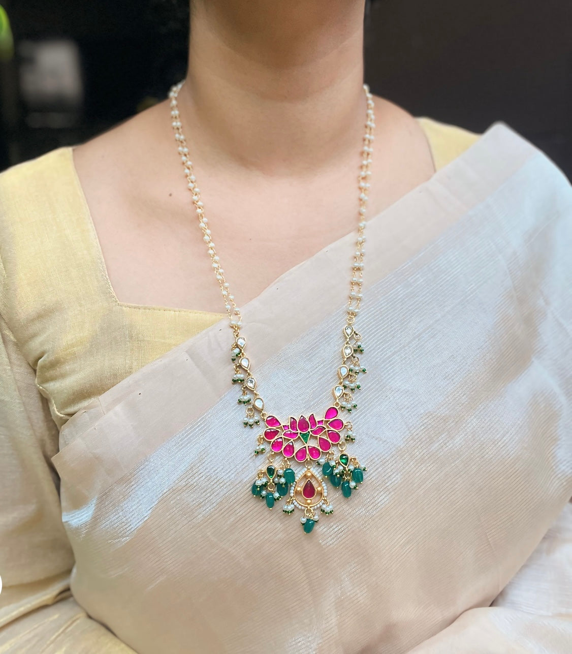 VIBSHI LONG JADAU NECKLACE