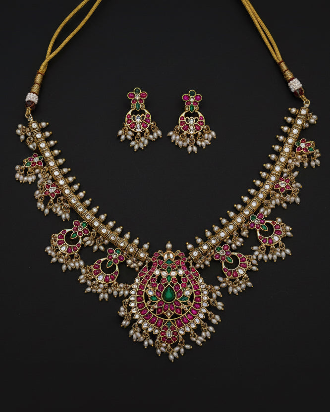 PRIYA JADAU NECKLACE SET