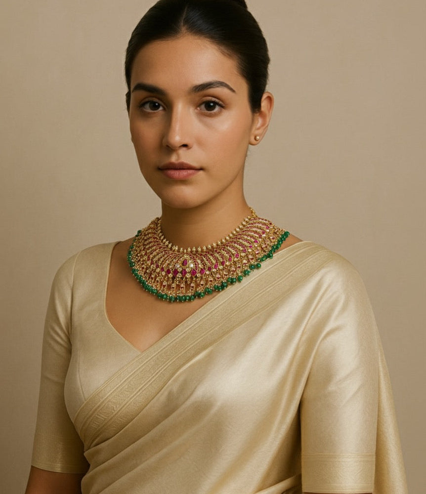 GIRIJA PINK CHOKER NECKLACE