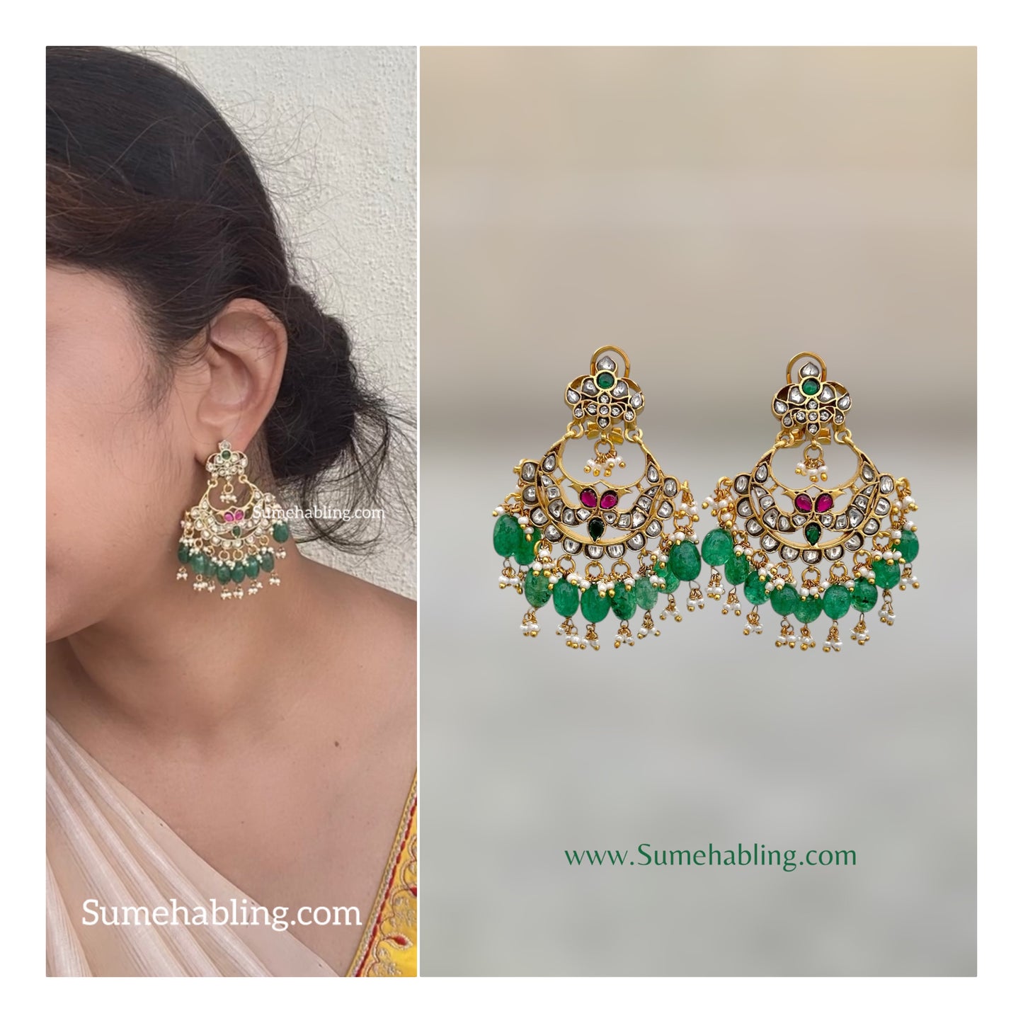 Pernika Chandbali Earrings (price drop)