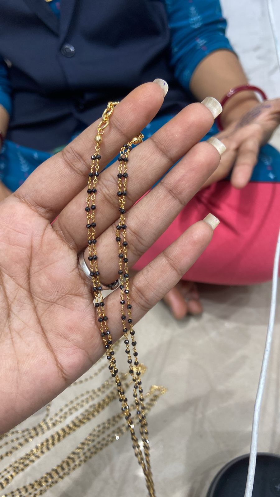 Mangalsutra Black bead-2 line