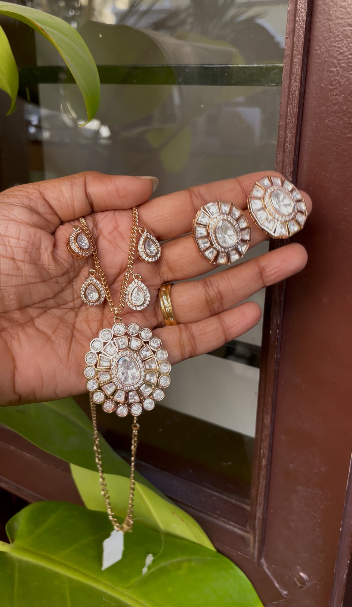 Ramyasrhree Moissannite Necklace Set