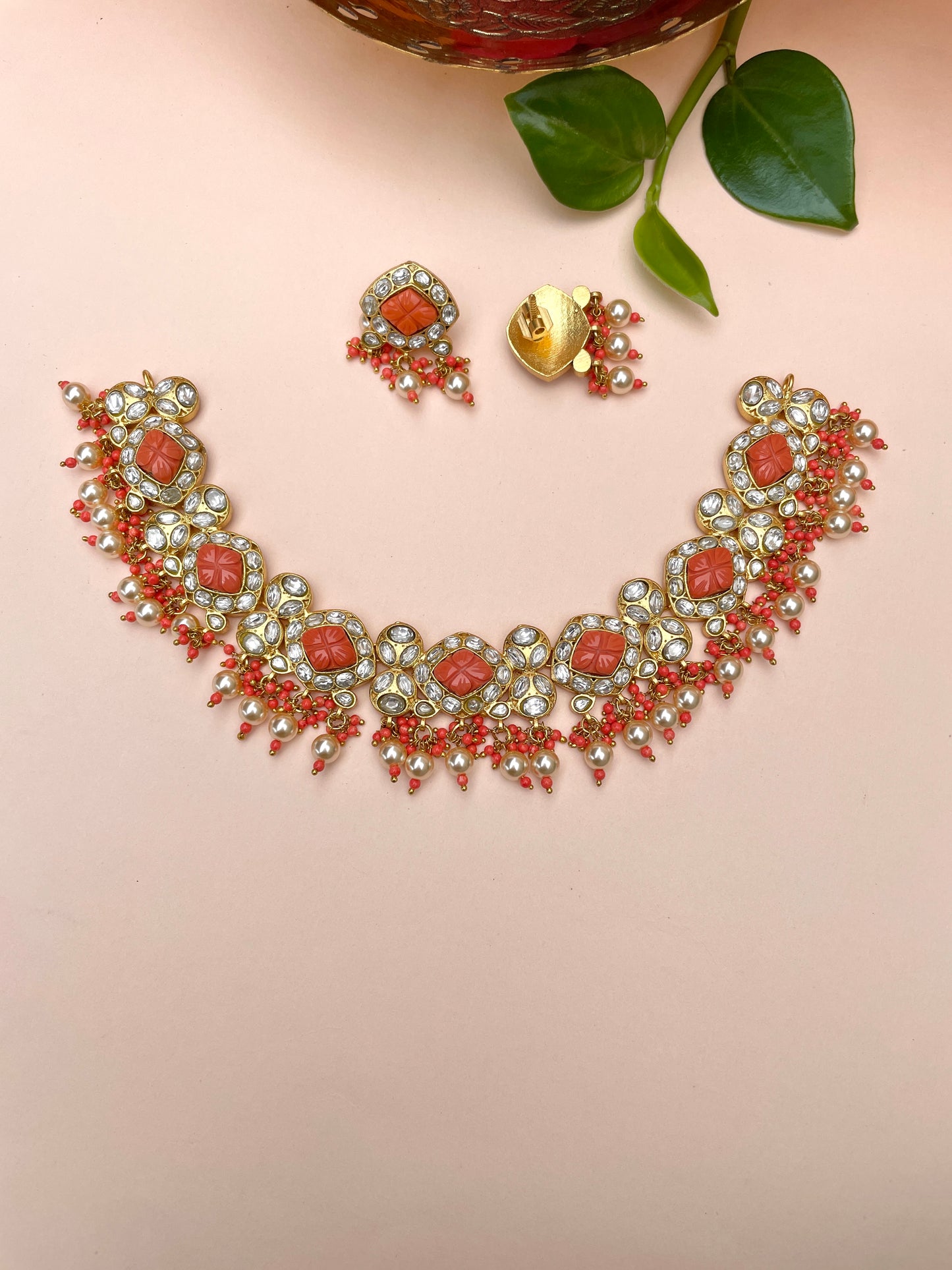 Ranjini Coral Necklace Set