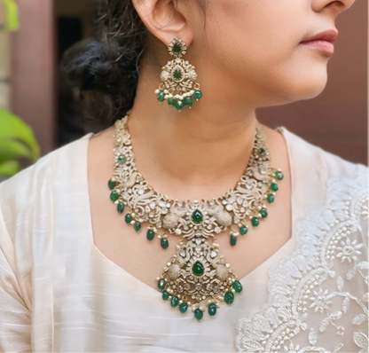 Gajaranjini Victorian Necklace Set