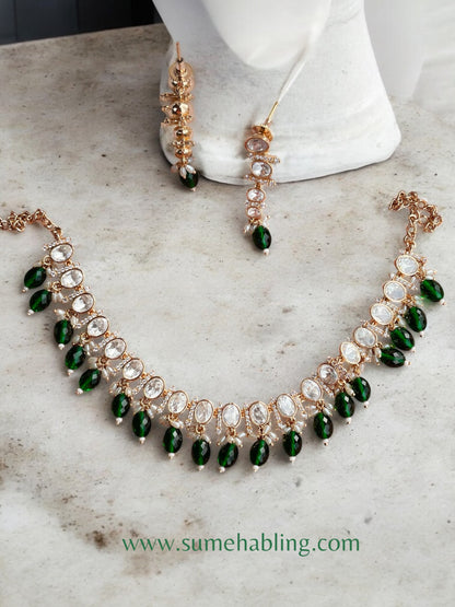 Mithkshi Moissannite Necklace Set