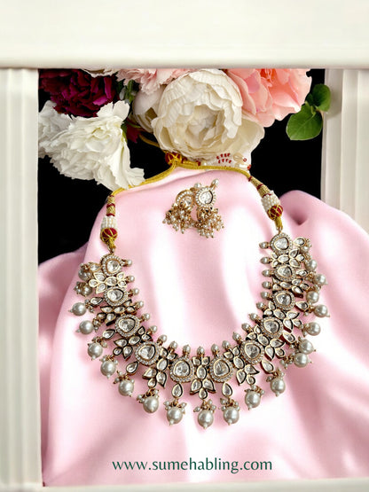 Raksha Moissannite Necklace Set