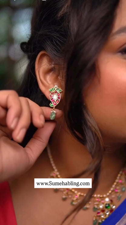 MANGO JADAU STUD EARRINGS