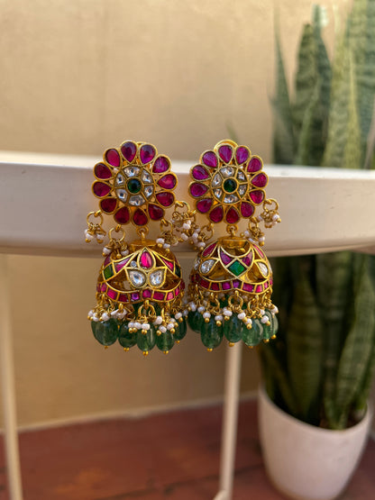 Sani Jadau Jhumki Earring