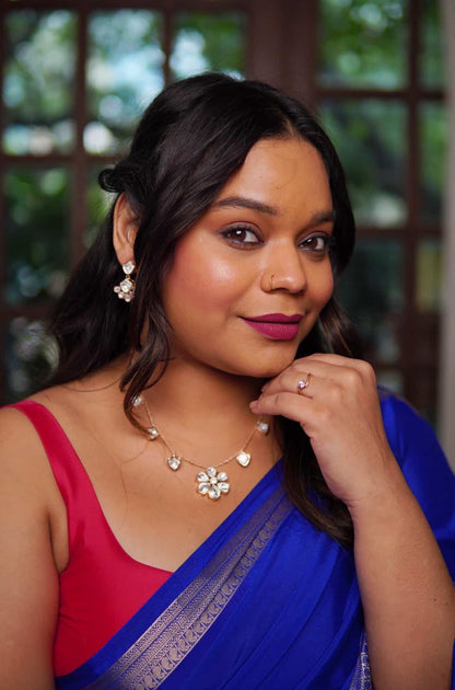 Buvaneshvari Moissannite Necklace Set