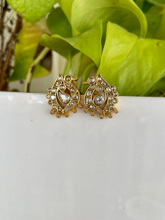 Milana white Stud Earring