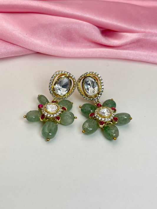 PUSHPA POLKI EARRING