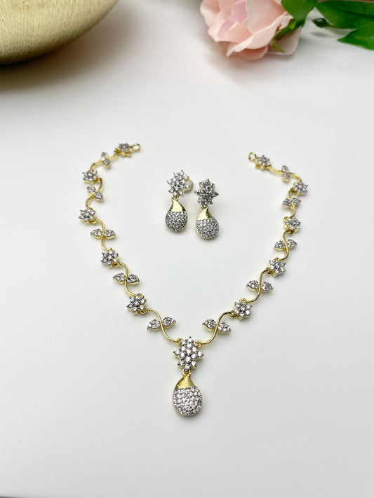 AMI CZ NECKLACE SET
