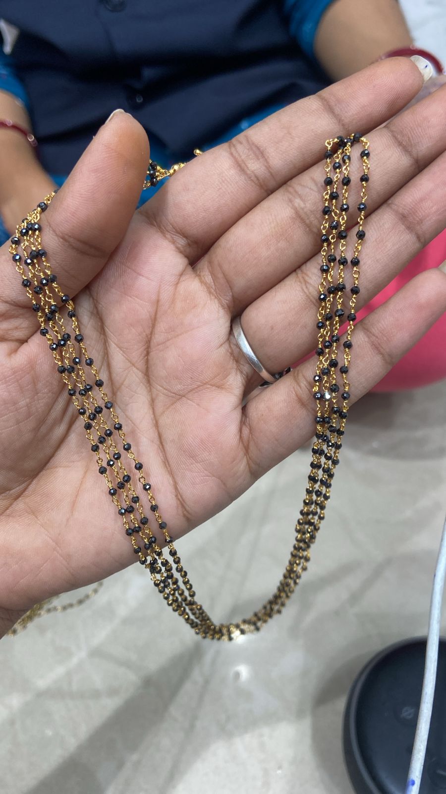 Mangalsutra Black bead 4 line
