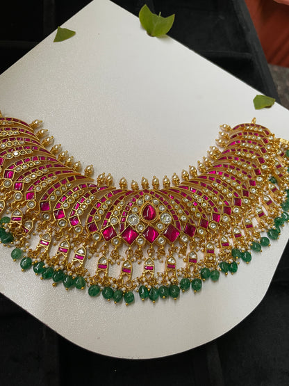 GIRIJA PINK  CHOKER NECKLACE