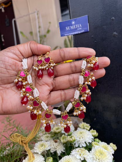 Malathi Red Necklace