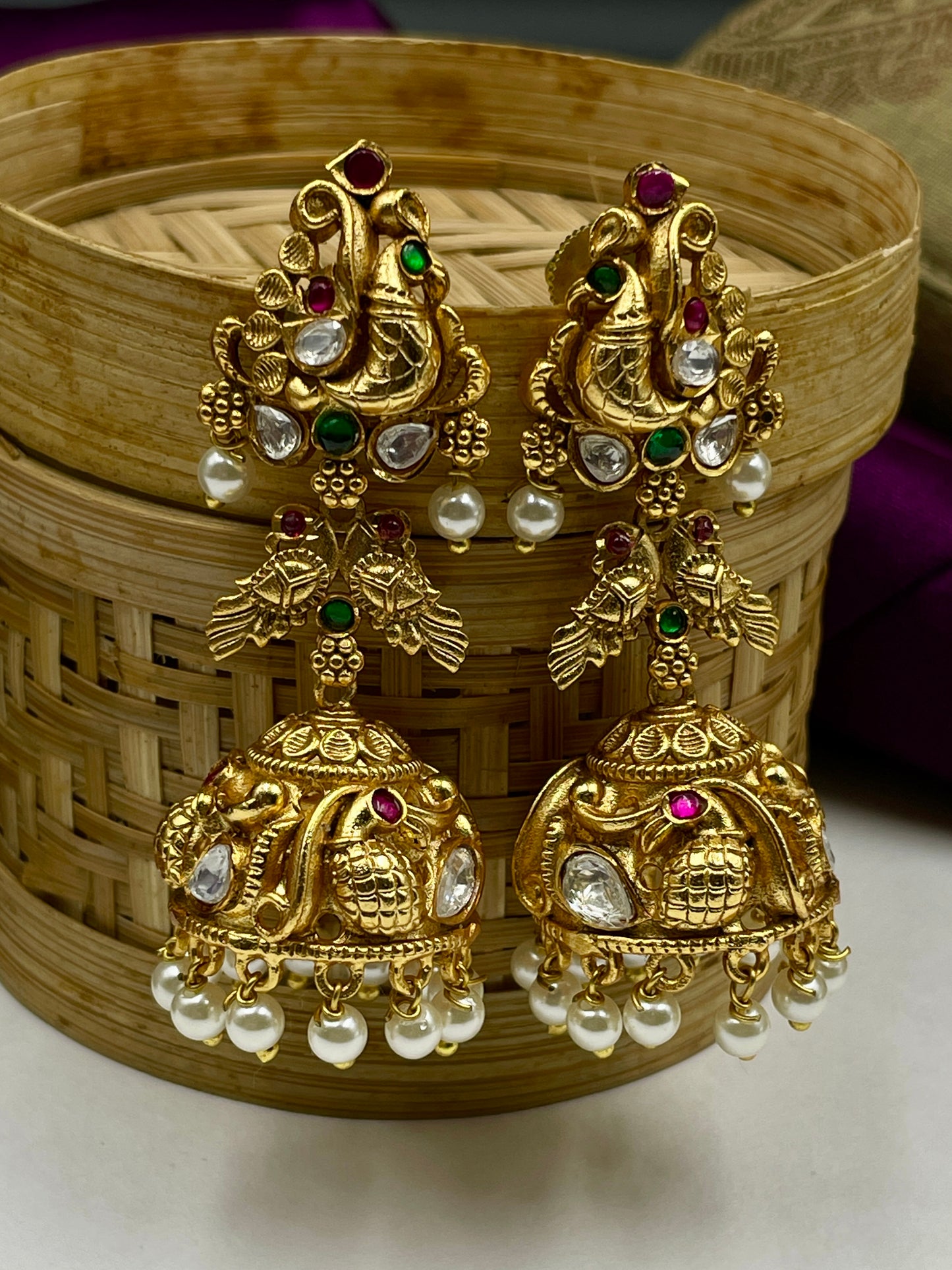KIRISHA POLKI JHUMKI EARRING