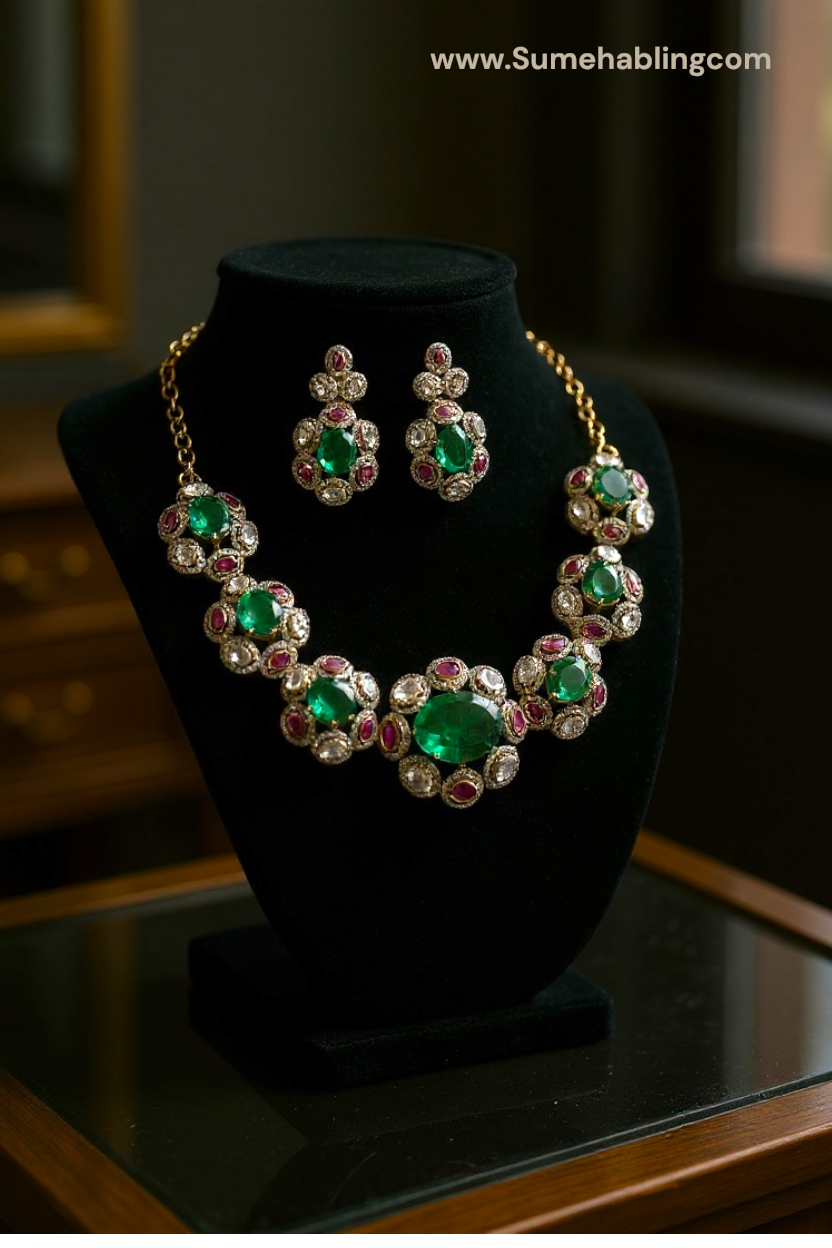 KALI GREEN NECKLACE SET