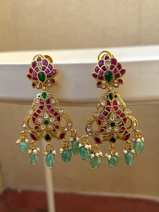 SARIKA JADAU CHANDBALI EARRING