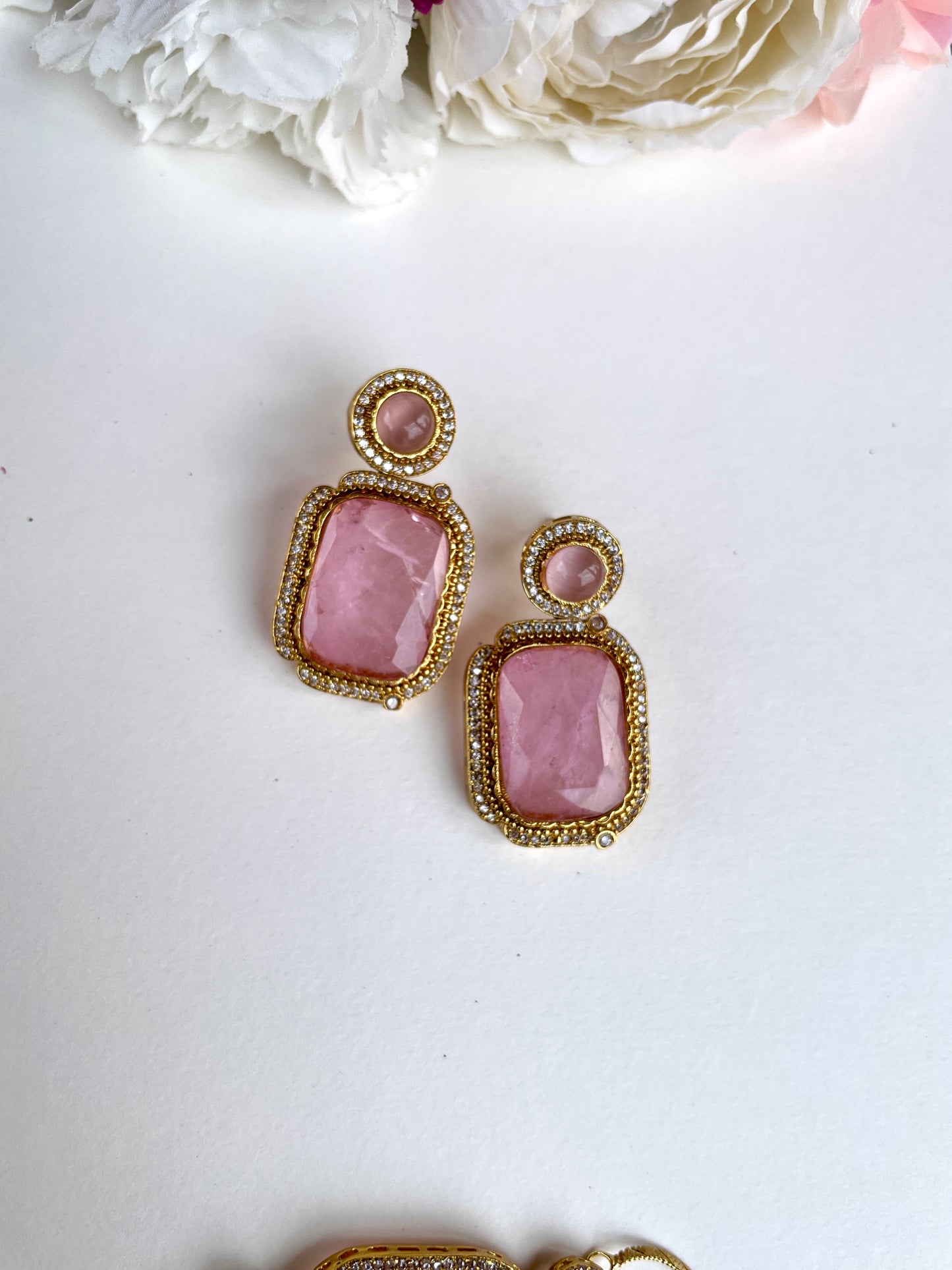 GIYA BABY PINK NECKLACE SET