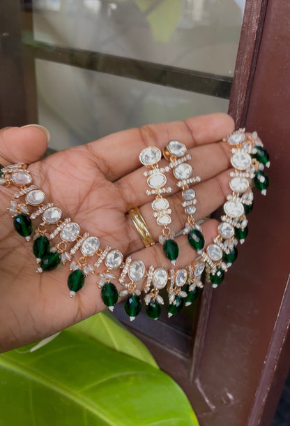 Mithkshi Moissannite Necklace Set