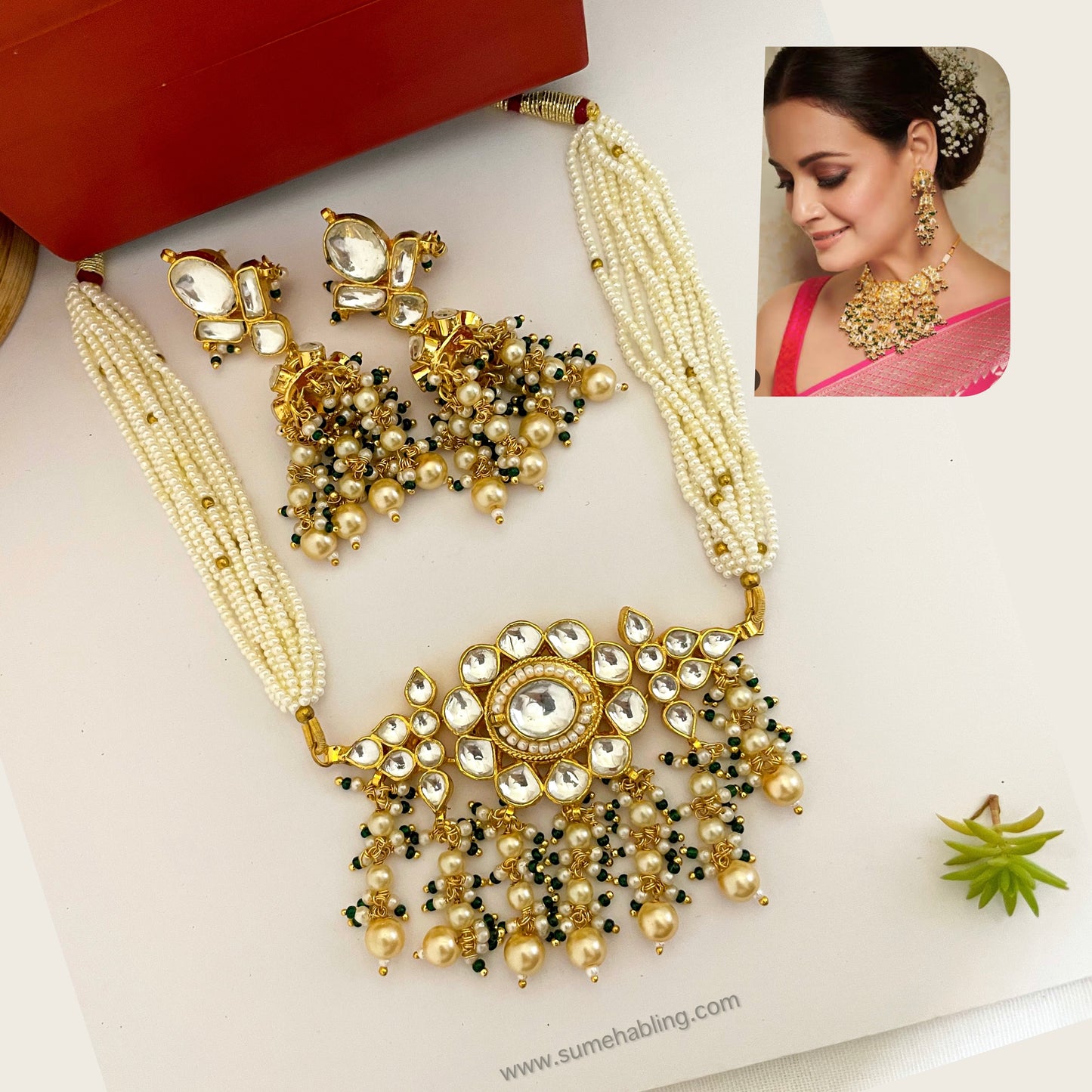 Diya Choker set