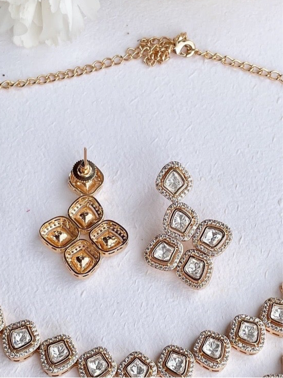 Keuthika Moissannite Necklace Set