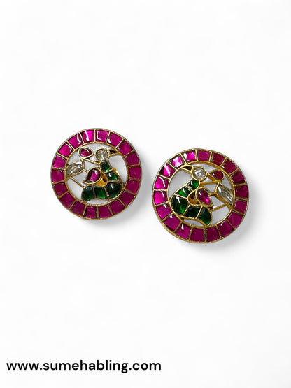 Kamala white  Stud Earring
