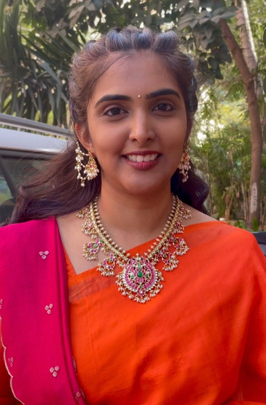 PRIYA JADAU NECKLACE SET (price drop)