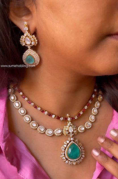 Parinitha Polki Necklace Set
