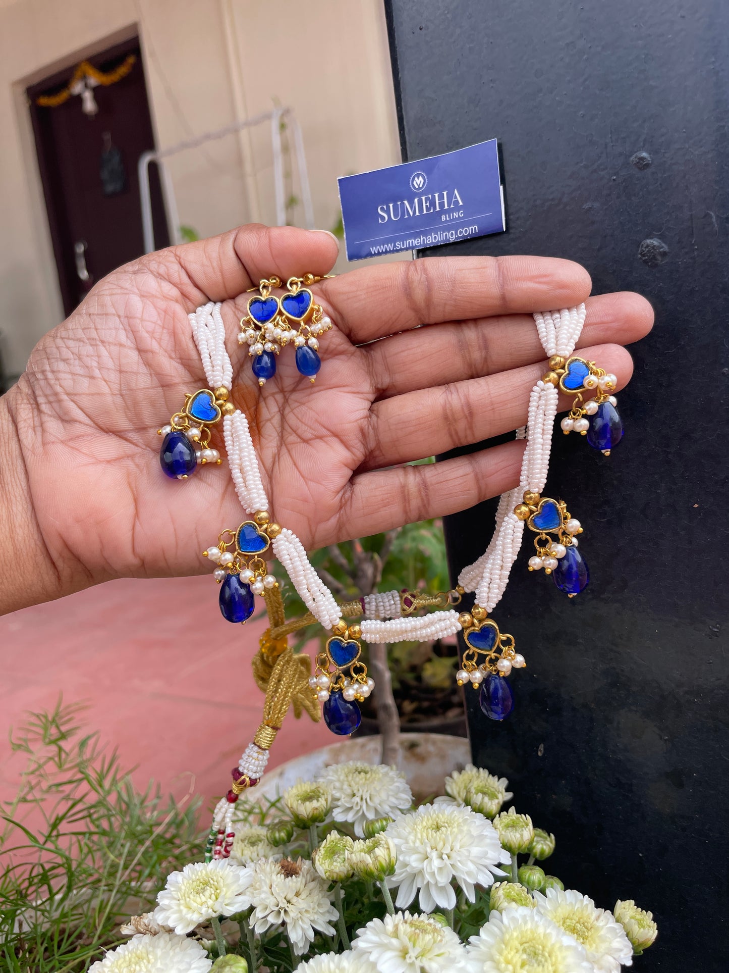 Malathi Blue Necklace