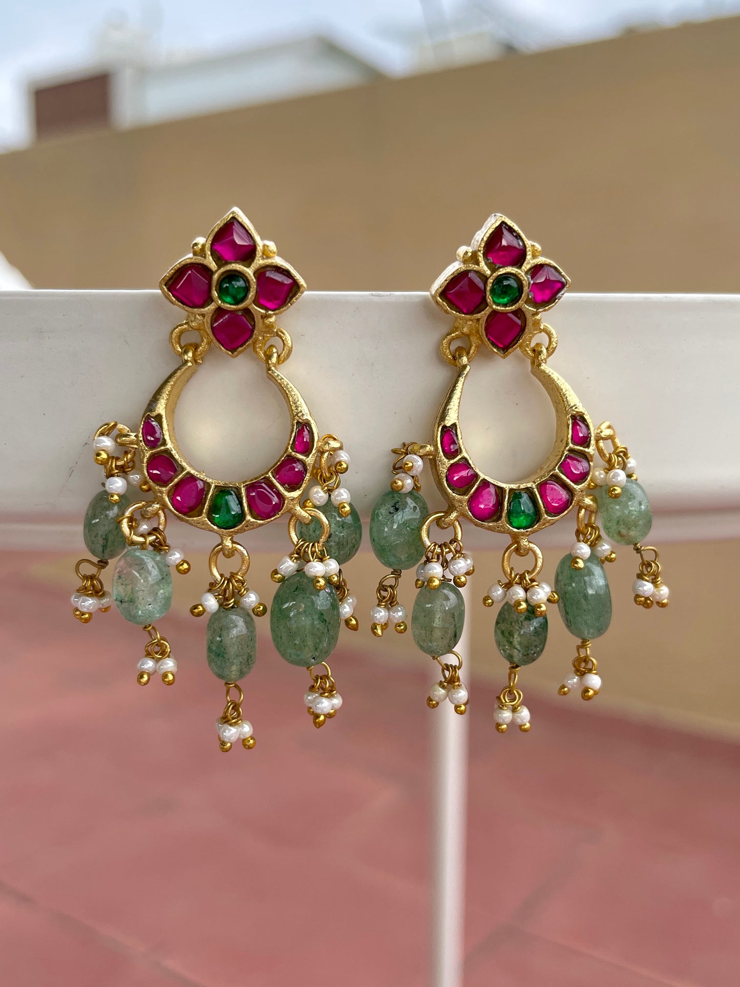 Soupernika Chandbali Earrings