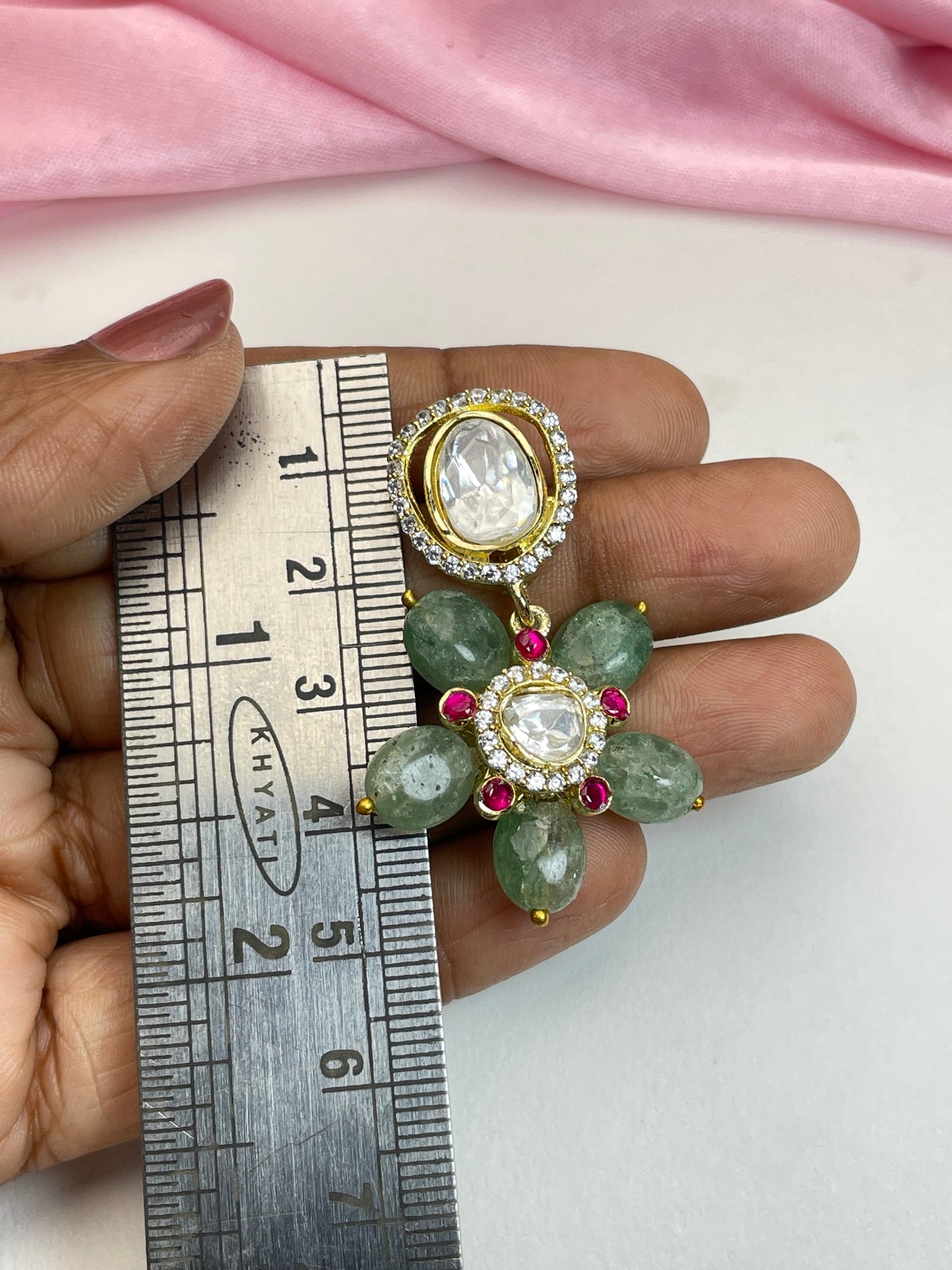 PUSHPA POLKI EARRING