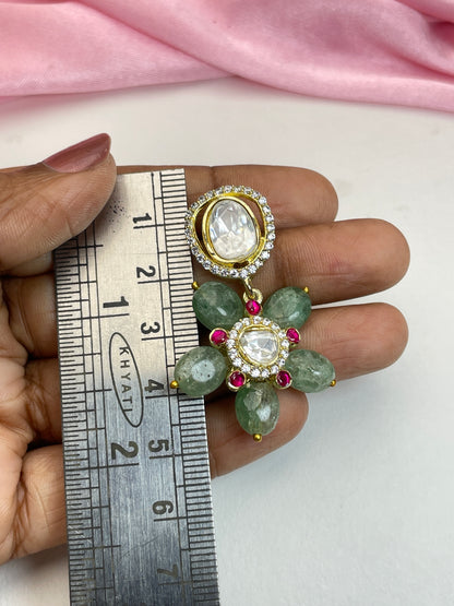 PUSHPA POLKI EARRING