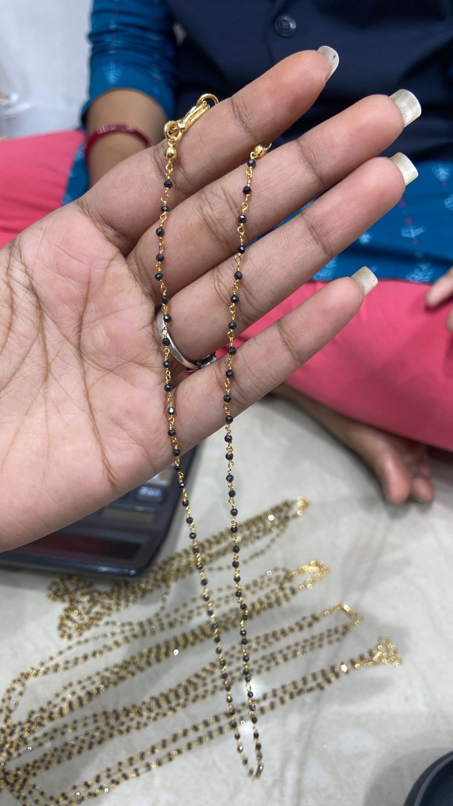 Mangalsutra Black bead-1 line