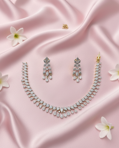 AVA CZ NECKLACE SET