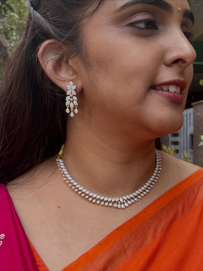 AVA CZ NECKLACE SET