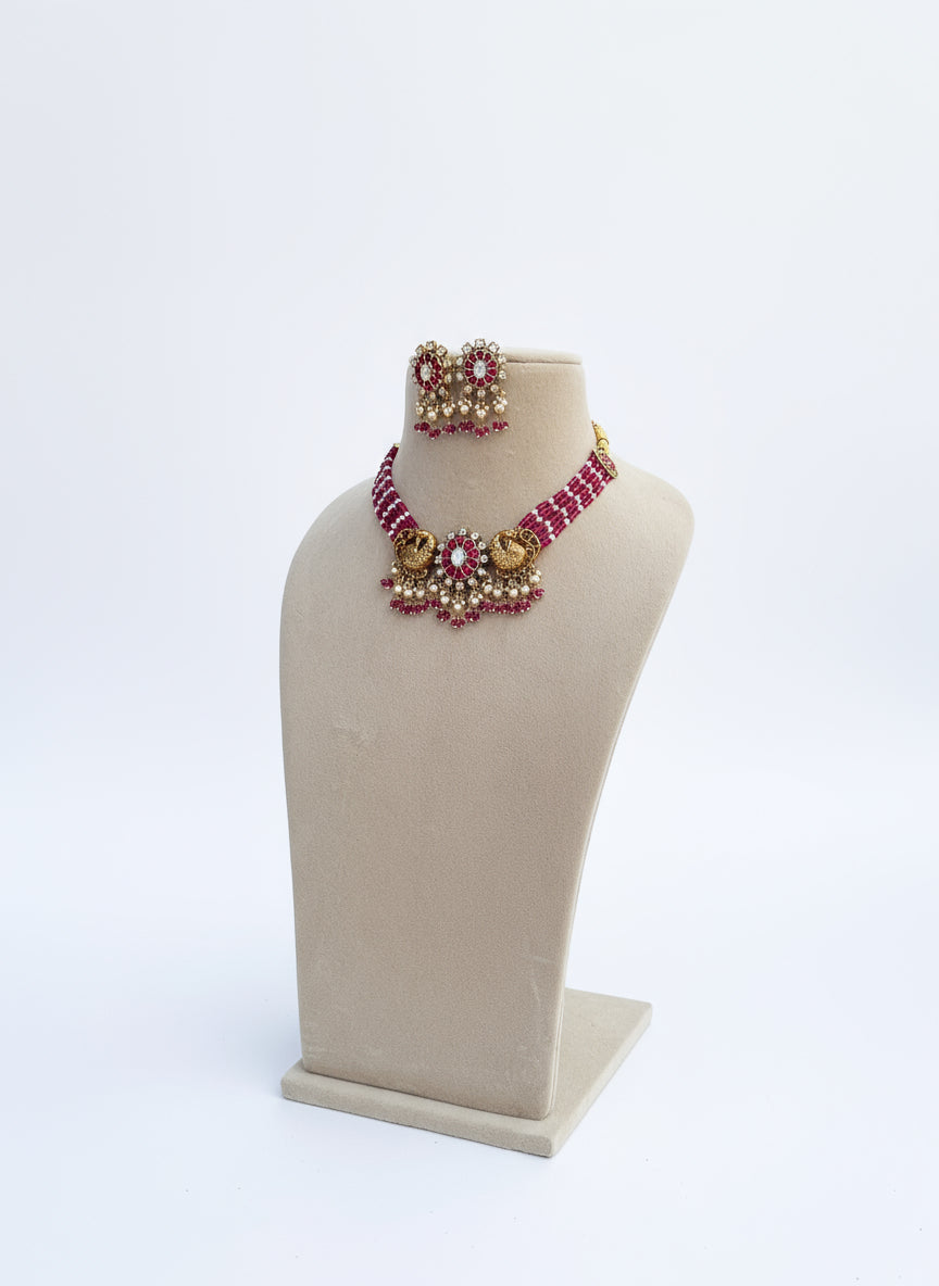 Adya Pink Choker Set