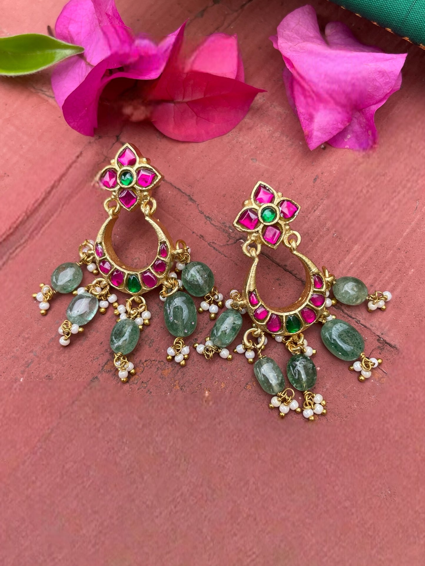 Soupernika Chandbali Earrings