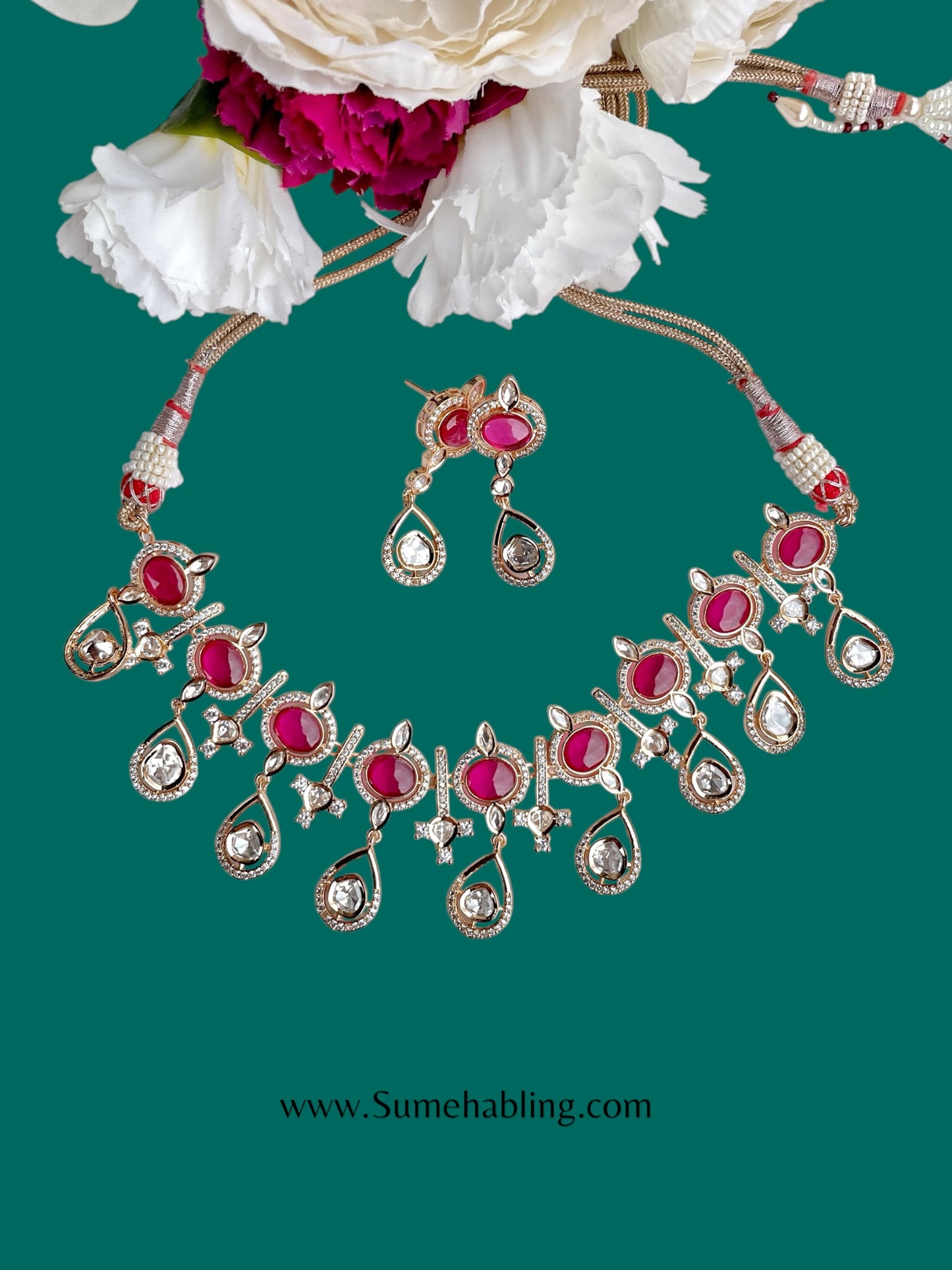 Raghavi Moissannite Necklace Set