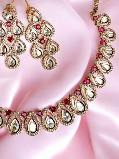 Saroja Moissannite Necklace Set