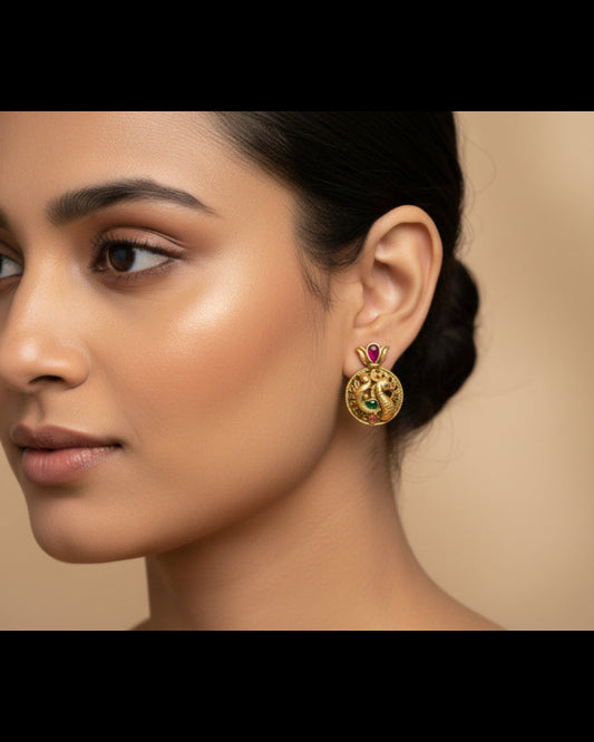 BAVANI POLKI STUD EARRING