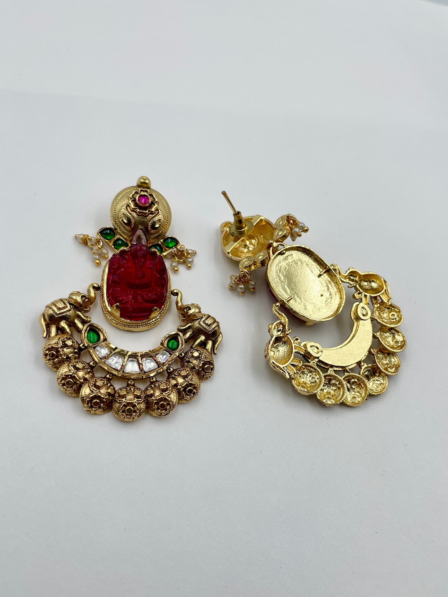 GIRISNA PINK POLKI EARRING