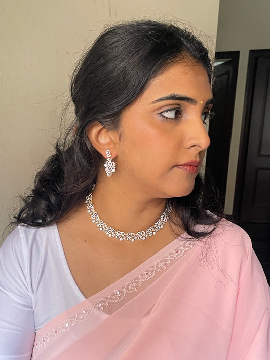 AMI CZ NECKLACE SET