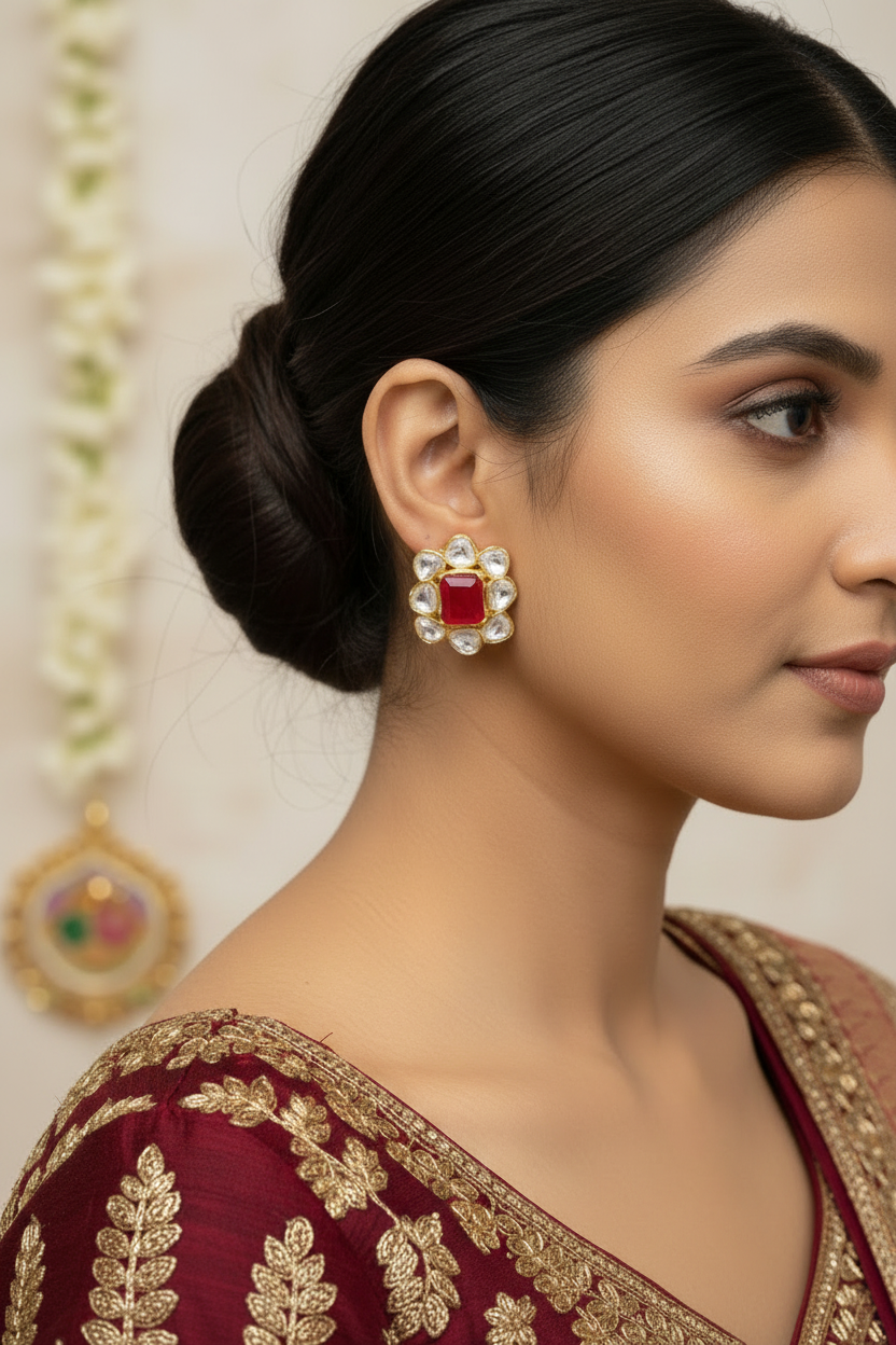 BANI POLKI STUD EARRING