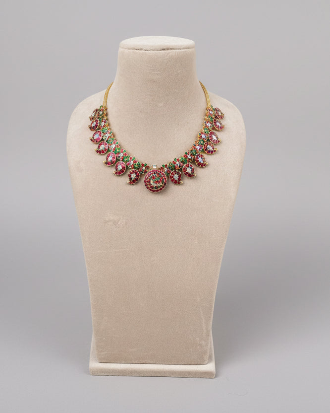 Mira Jadau Mango Necklace