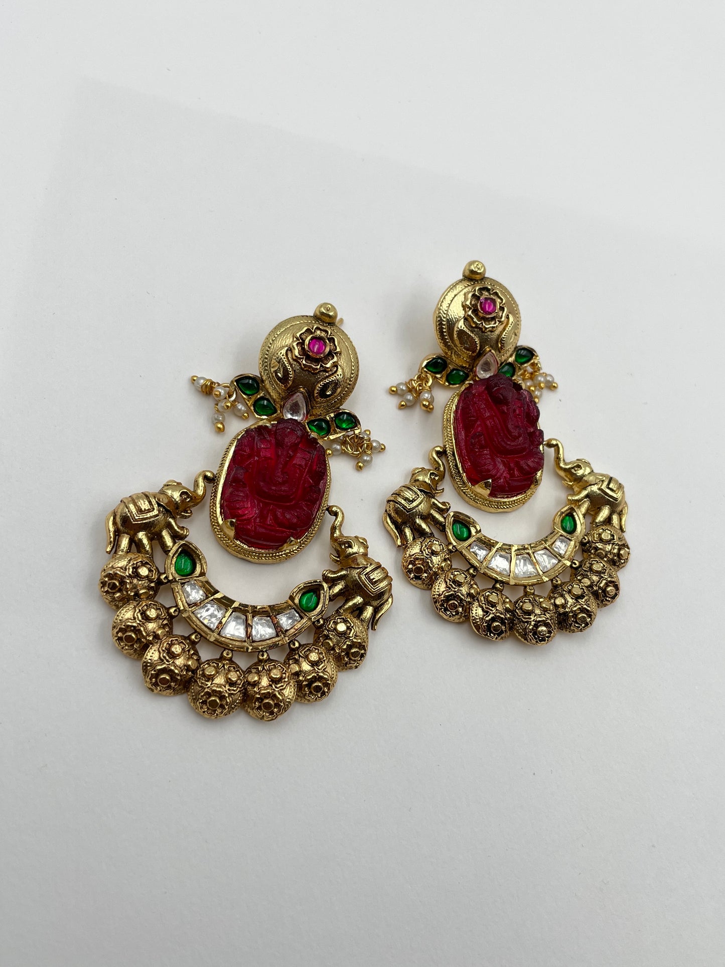 GIRISNA PINK POLKI EARRING